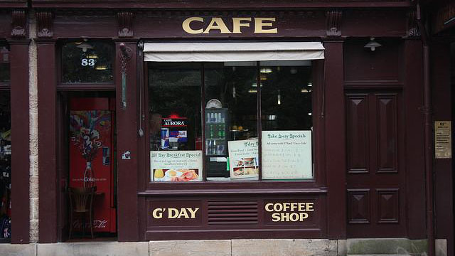 G’day Café at The Rocks, great coffee and breakfast, without the pretence