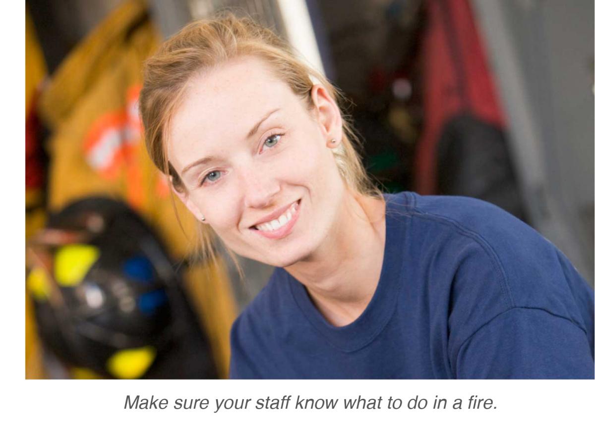 Commercial Kitchen Staff Ready For A Fire