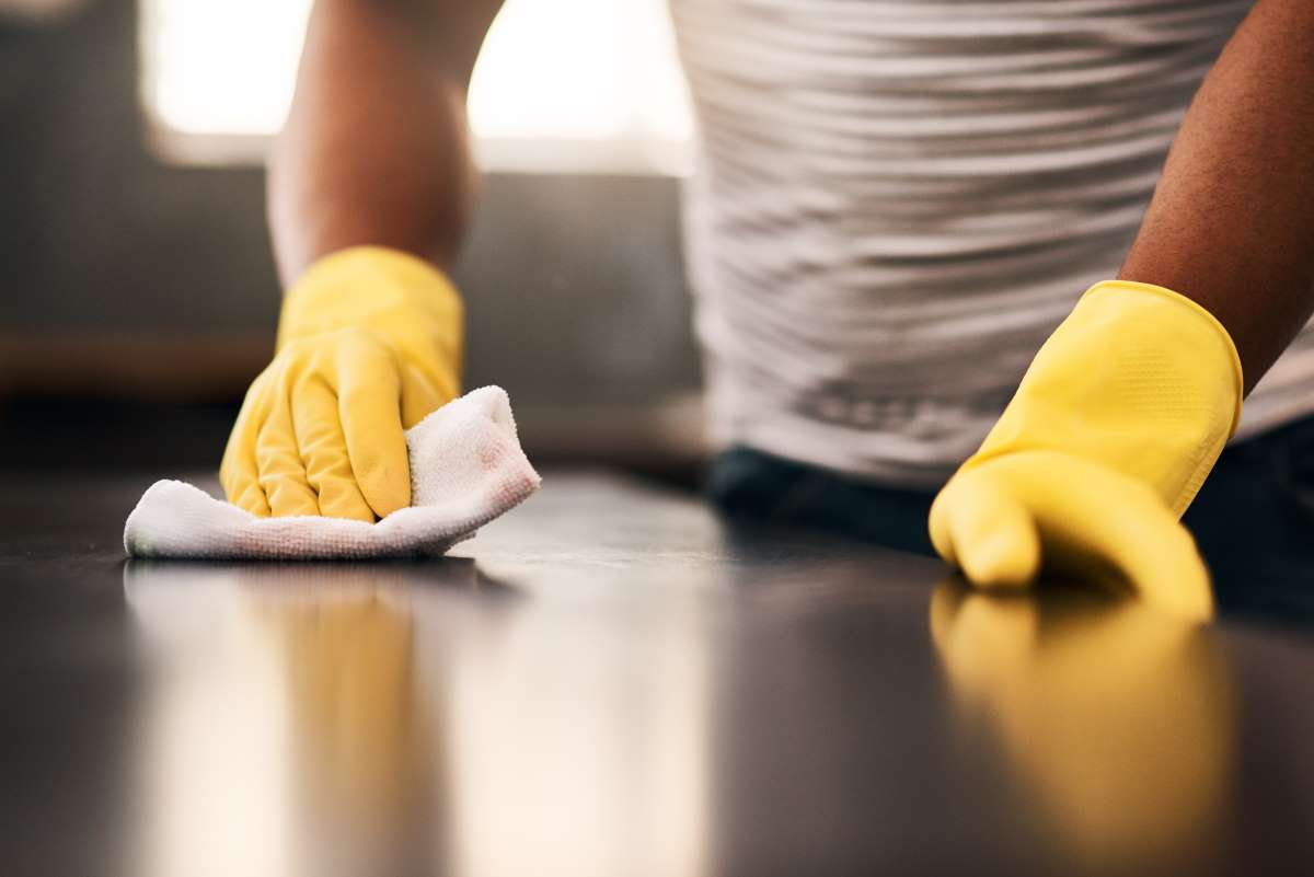 maintaining stainless steel surfaces in a commercial kitchen